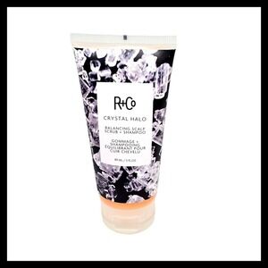 R+Co Crystal Halo Balancing Scalp Scrub + Shampoo 3oz/89ml New Sealed